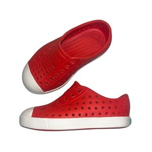 Native Jefferson Torch Red/White Shell Toe Shoe